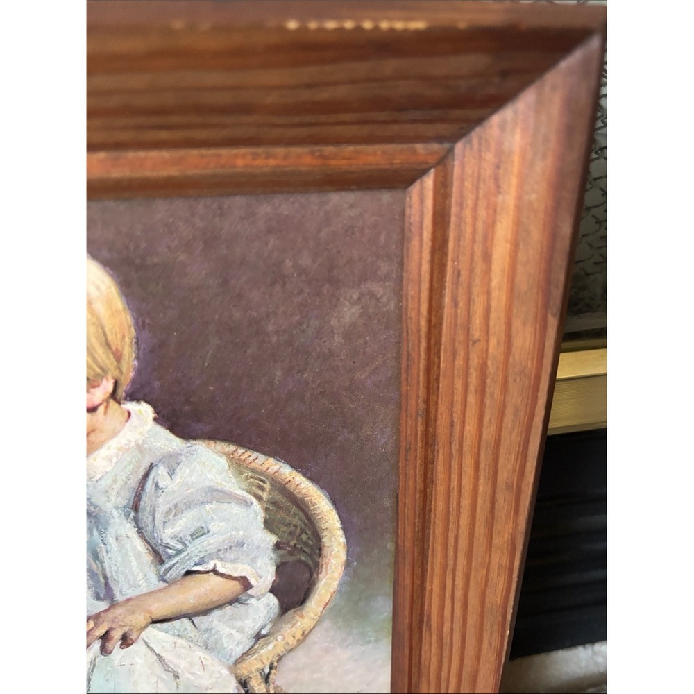 "Gary" and "Gretchen" Vintage Pair Framed Pictures by J. Ingwersen 10"x12" Each - Picture 6 of 7